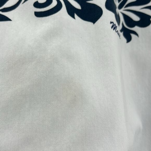 Vintage Crazy Shirtz Maui Hawaiian White Long Sleeve Pockets Shirt S Made In USA - Picture 9 of 15